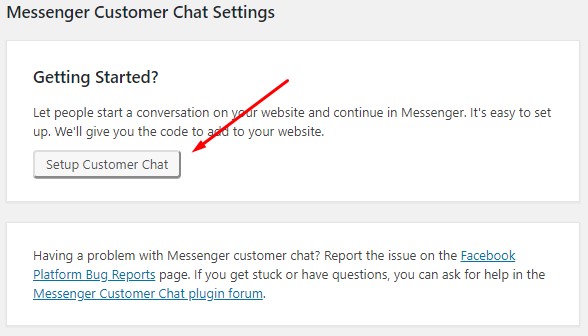 เชื่อมต่อ facebook messenge