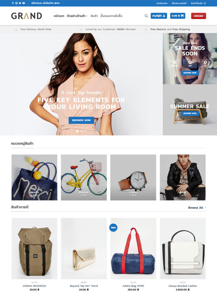 ร้านค้าออนไลน์ wordpress